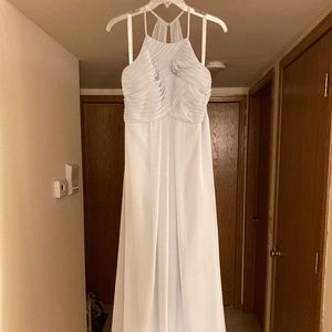 Azazie Ginger Bridesmaid Dress in Mist (Light Blue) (like size 8)